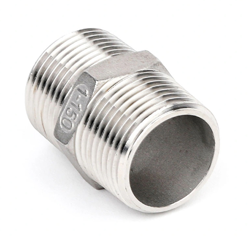 Titanium Threaded Nipple for Pipe