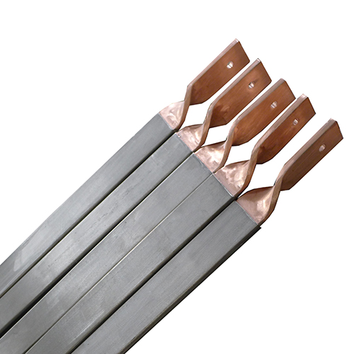 titanium clad copper for electroplating